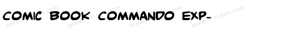 Comic Book Commando Exp字体转换